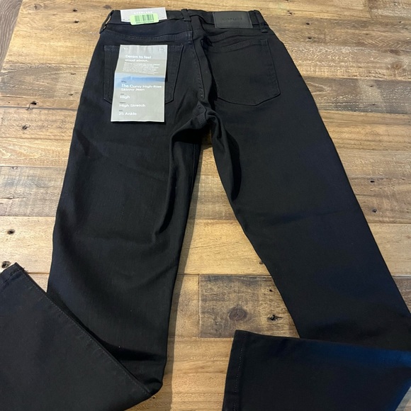NWT Everlane The Curvy Authentic Stretch High-Rise Skinny Jean Black 25 Ankle - Picture 5 of 13